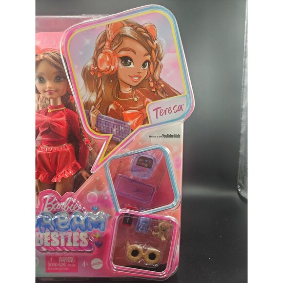 Barbie Dream Besties Teresa Fashion Doll with Video Game Accessories Playset Toy - Picture 3 of 9
